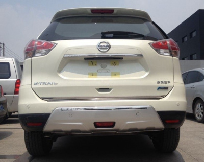 Nissan X-Trail (14–) Комплект накладок переднего и заднего бамперов, ABS пластик.