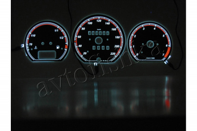 Volkswagen Passat B3 и B4 светодиодные шкалы (циферблаты) на панель приборов - дизайн 2